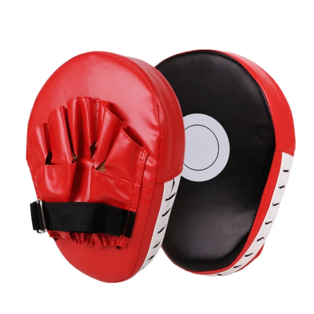 2Pcs PU Leather Curved Boxing Hand Target Tear Resistance Good Rebound Karate Kick Pads Lightweight Thickened