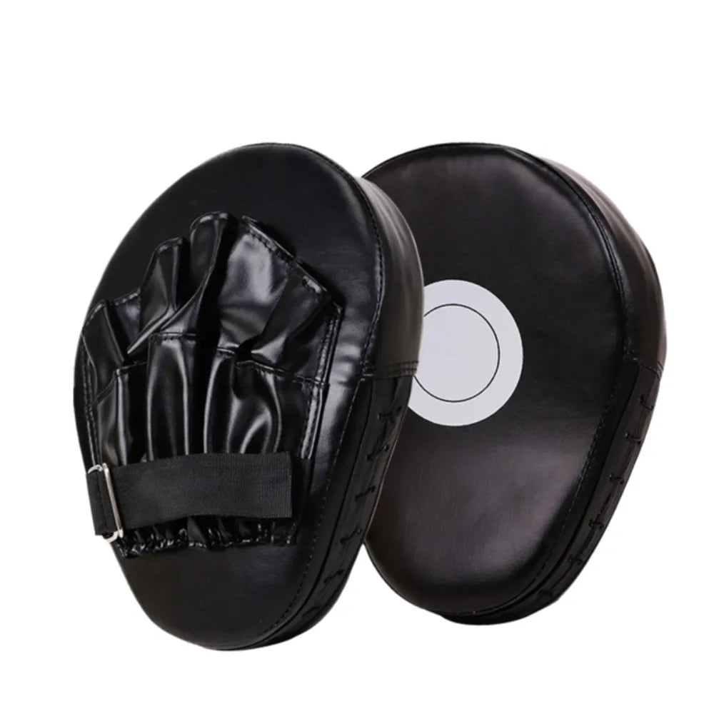 2Pcs PU Leather Curved Boxing Hand Target Tear Resistance Good Rebound Karate Kick Pads Lightweight Thickened