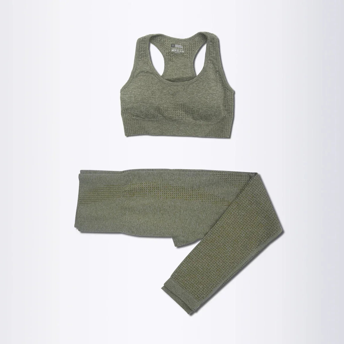 2/3/5PCS Seamless Women Yoga Set Workout Sportswear Gym Clothing Fitness Long Sleeve Crop Top High Waist Leggings Sports Suits