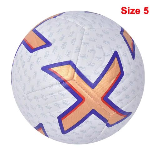 Soccer Balls Standard Size 5 Machine-Stitched Ball PU Material Sports League Outdoor Match Football Training Ball Futbol Voetbal