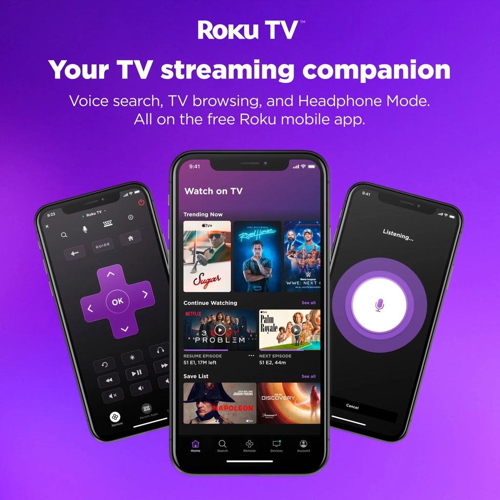 70” Class 4K UHD Roku Smart Television, 100012588