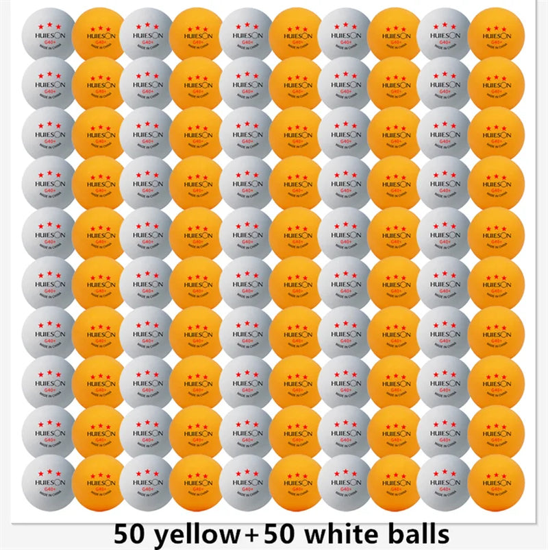 3 Star Ping Pong Balls 50~100 PCS ABS 40+ New Material Table Tennis Balls Ping Pong Balls for Competition