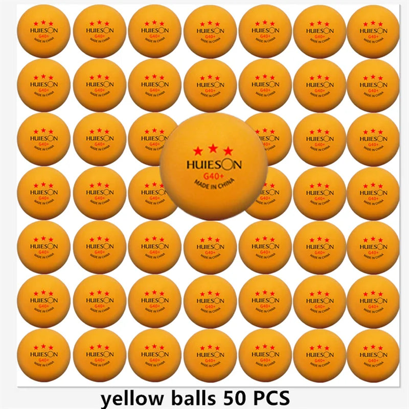 3 Star Ping Pong Balls 50~100 PCS ABS 40+ New Material Table Tennis Balls Ping Pong Balls for Competition